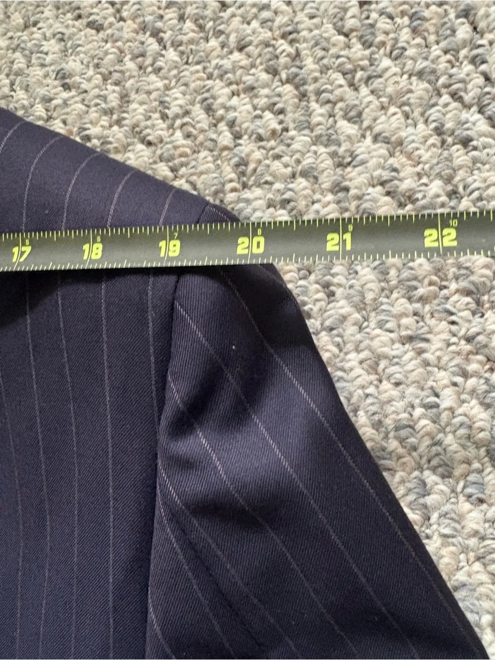 Brooks Brothers Navy Pinstripe Two-Button Sport Coat